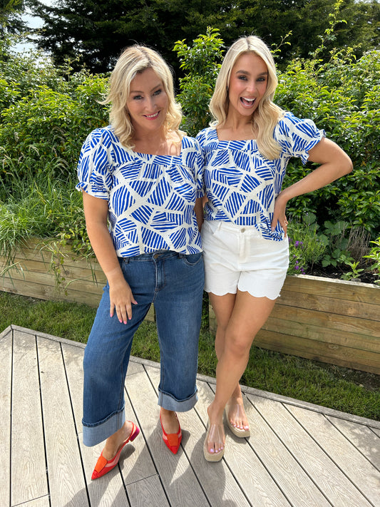 Dolly Top Blue