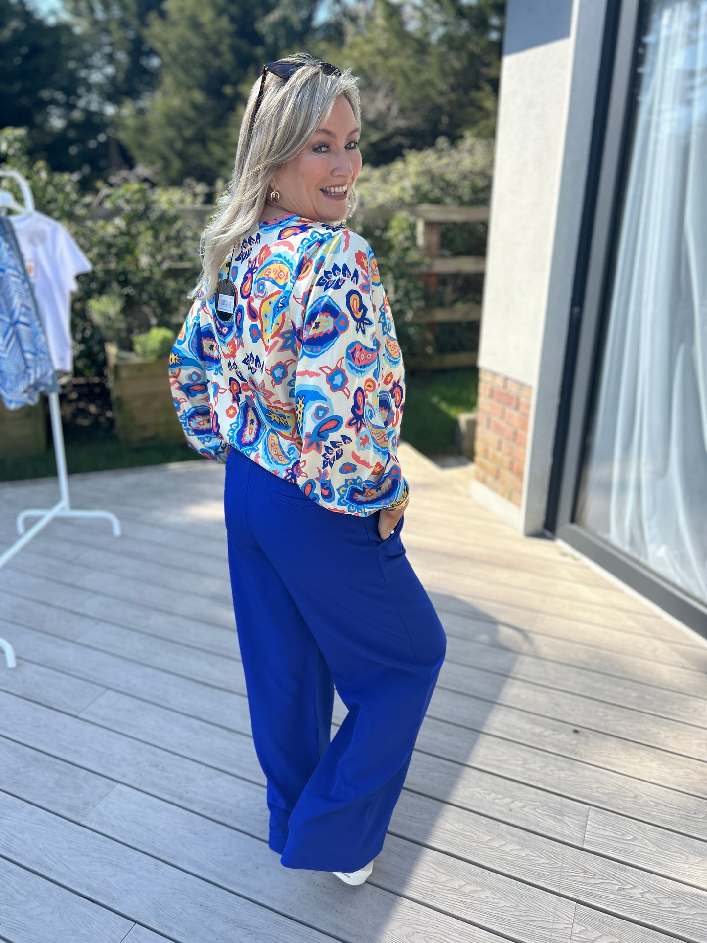 Josie Trousers Cobalt Short
