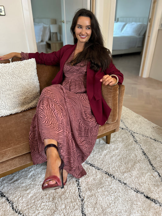 Willow Dress Bordeaux