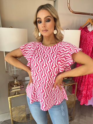 Polly Top Pink