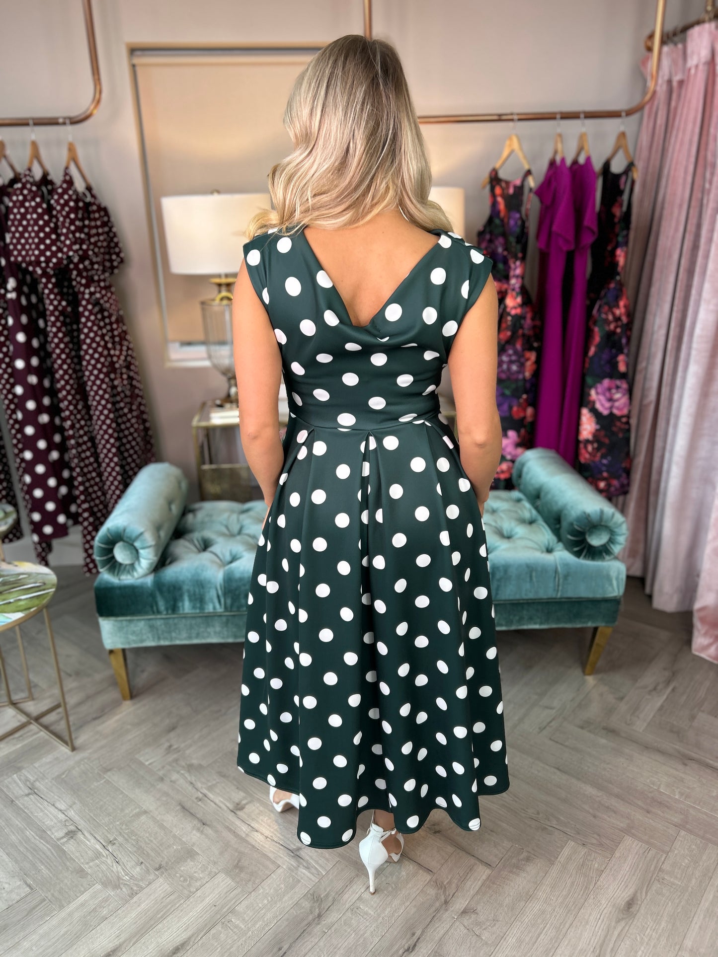 Betty Skater Dress Green