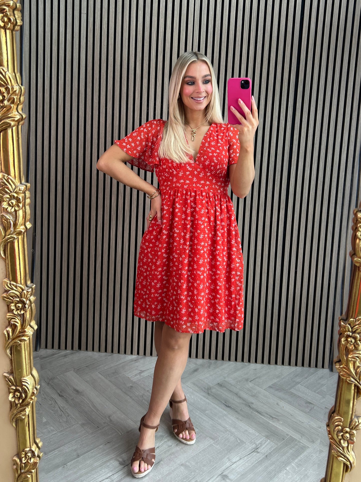 Leah Red Dress