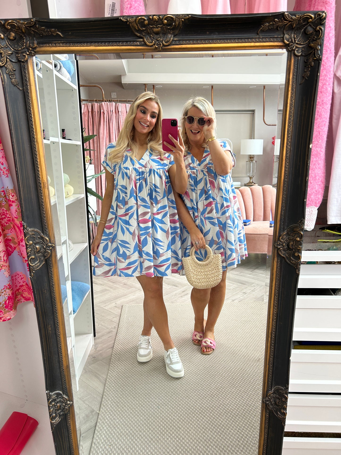 Riley Blue Romper Dress