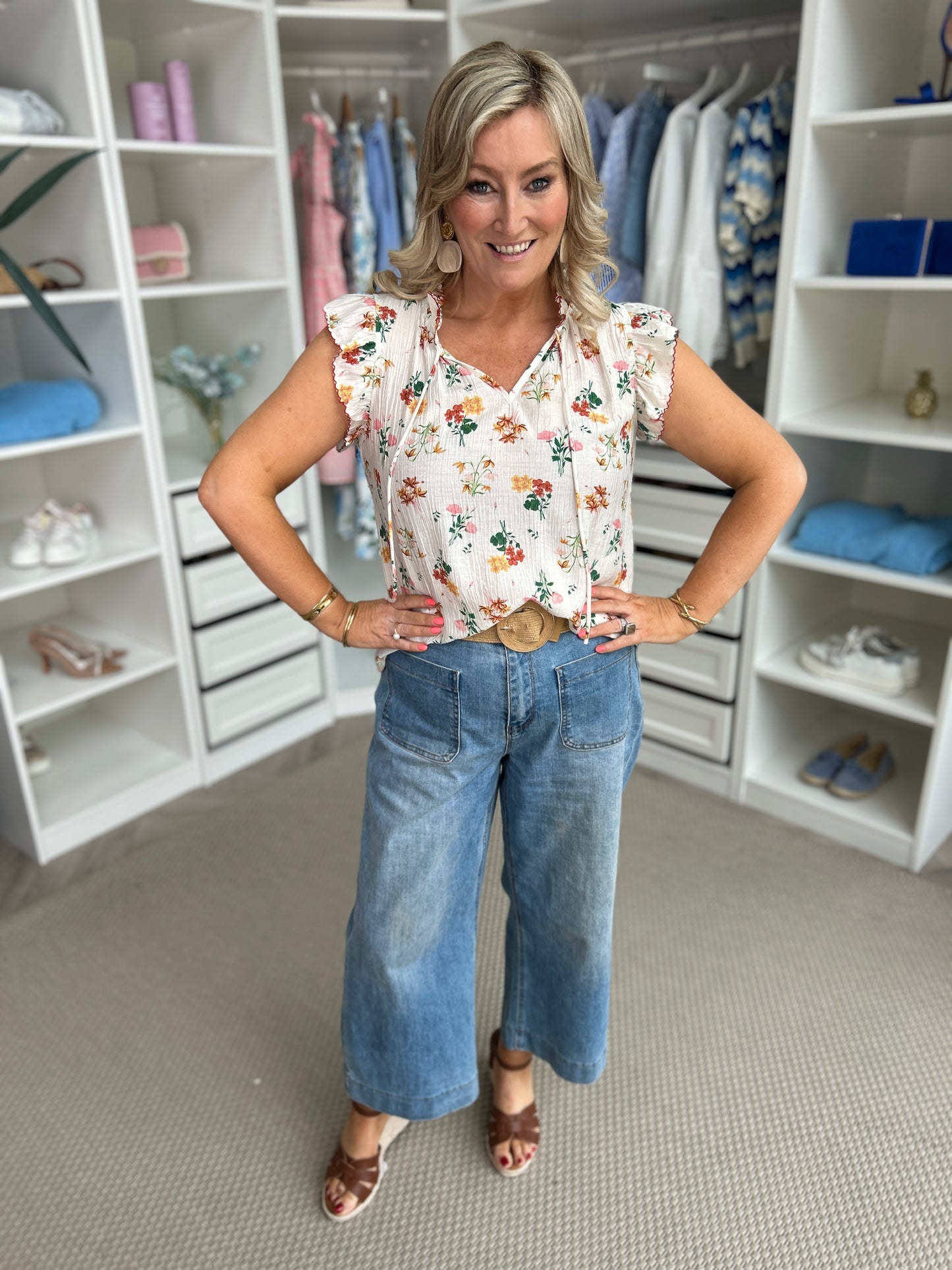 Eve Green Floral Top