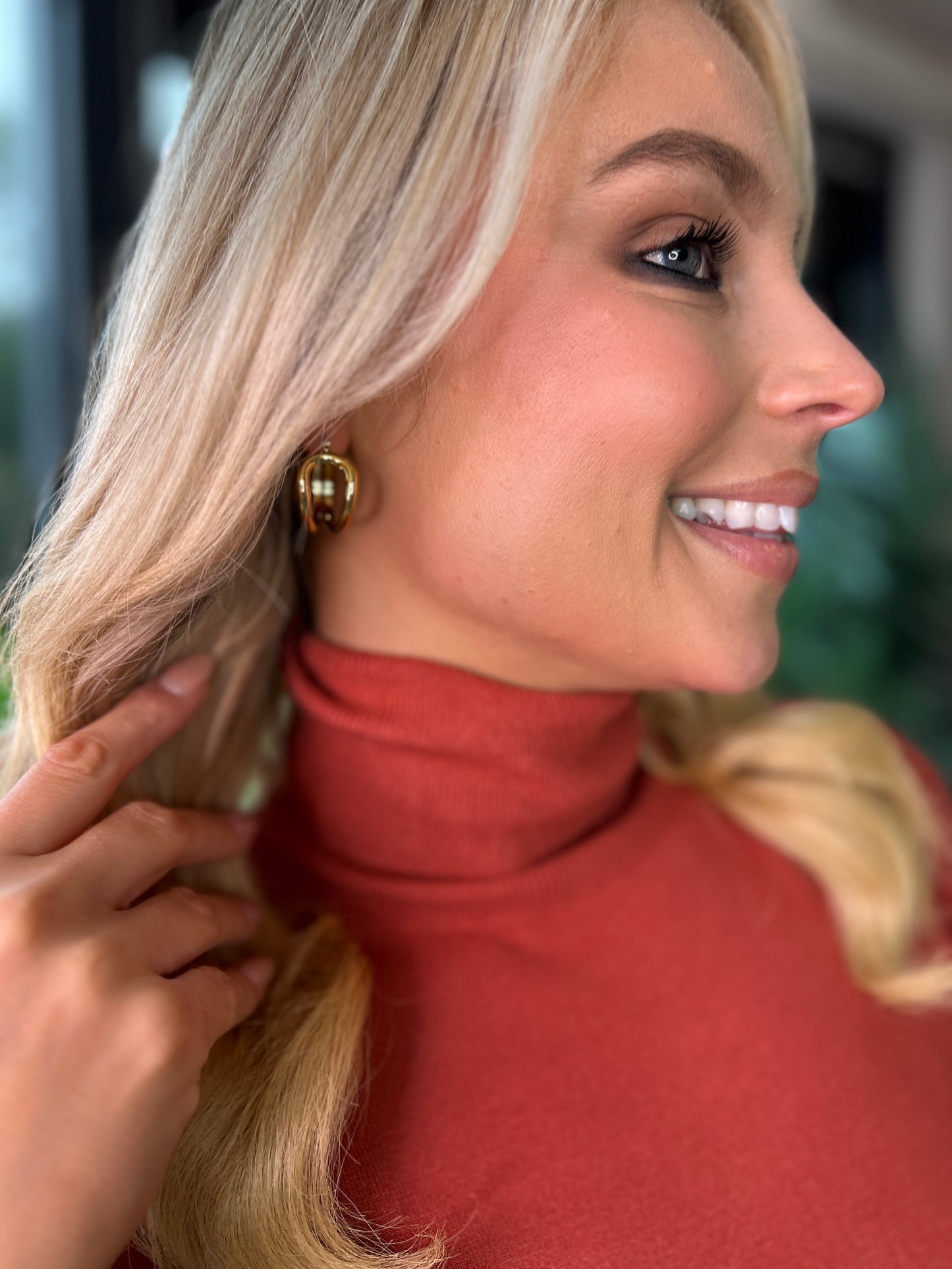 Double Gold Hoops