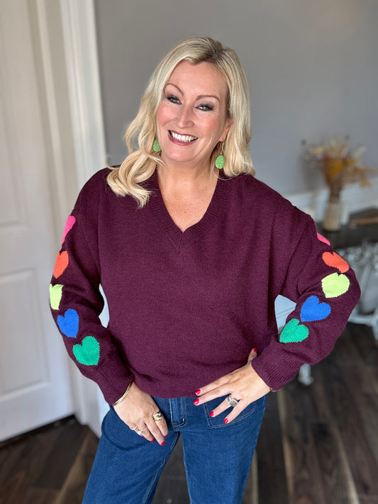Nadine Heart Jumper