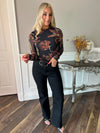 Jane Wide Leg Black XShort