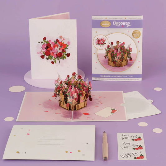 Floral Crown Pop-up Card
