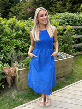 Carmen Dress Cobalt Blue
