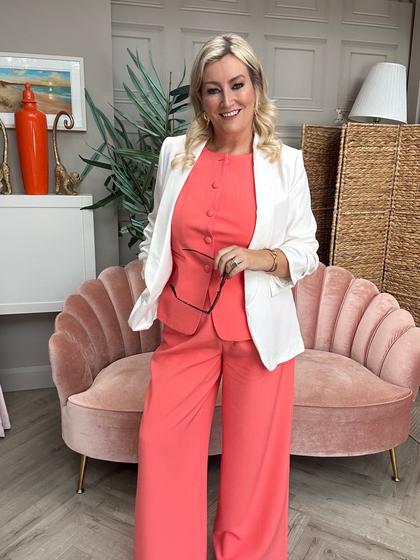 Lilith Trousers Coral - Short