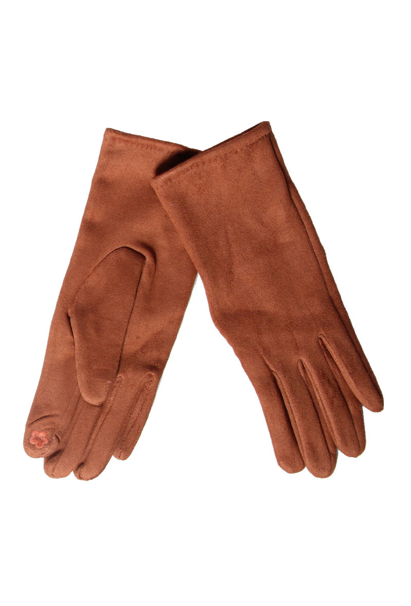 Camel Suede Gloves