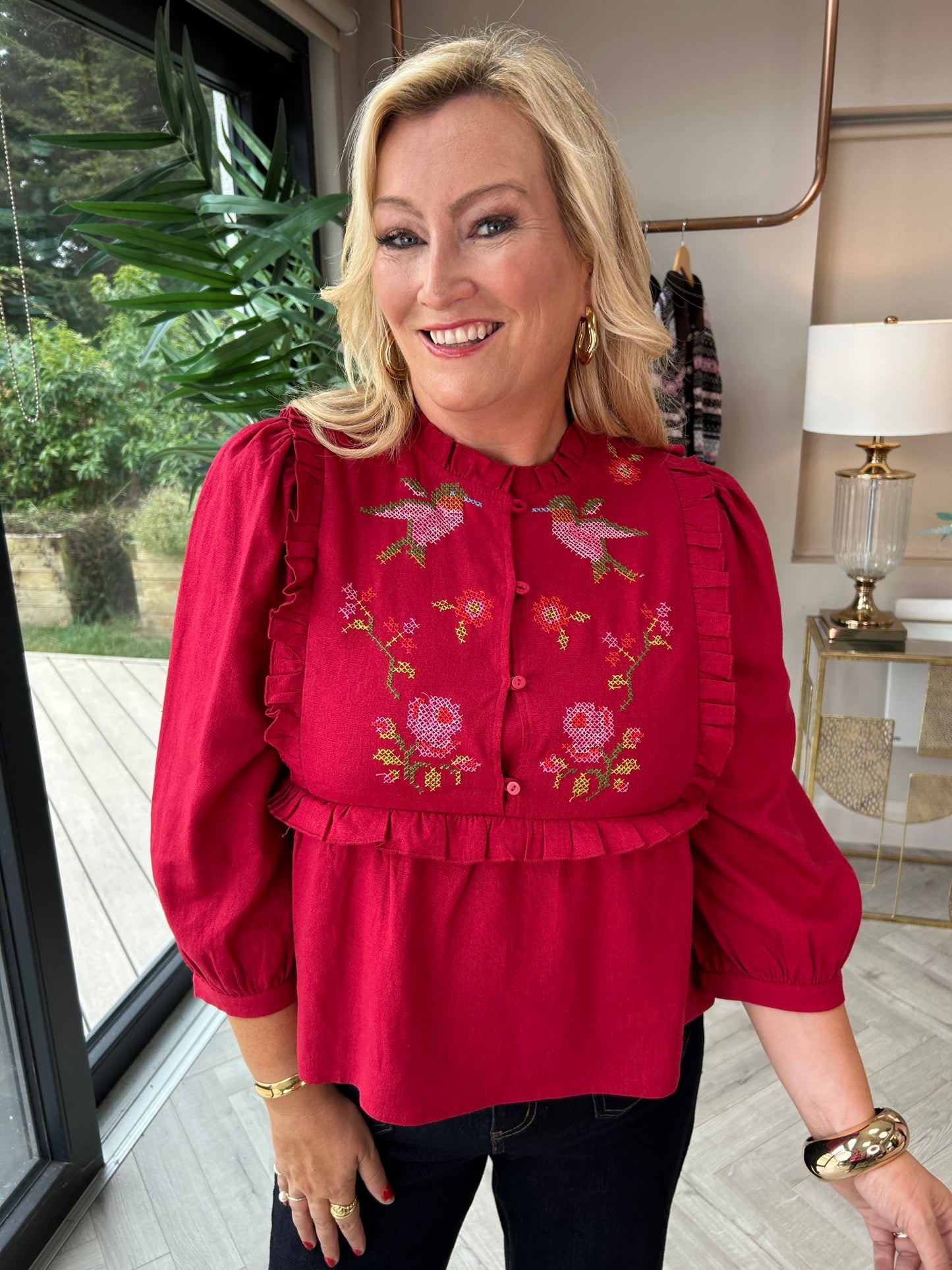 Wilhelmina Frill Blouse - Image 13