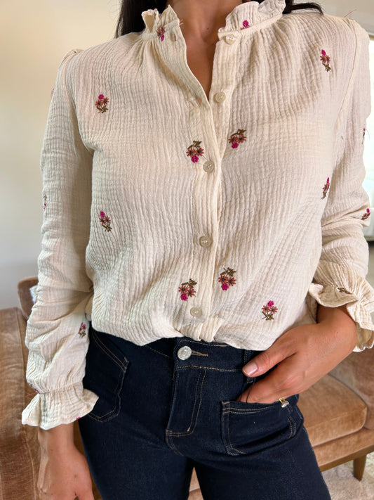 Lorna Blouse Cream - Image 1