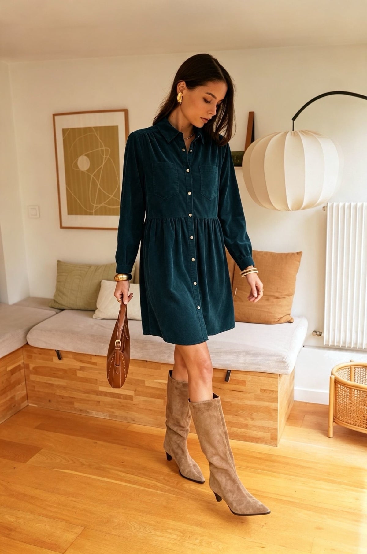 Saskia Dress Peacock - Image 5