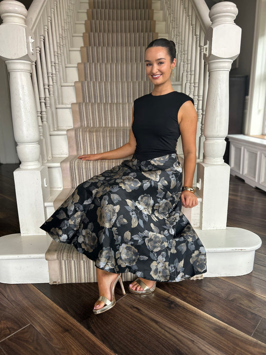 Miranda Black Dress - Image 1