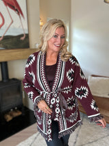 Harley Bordeaux Cardigan - Image unknown