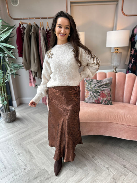 Janey Skirt Bronze