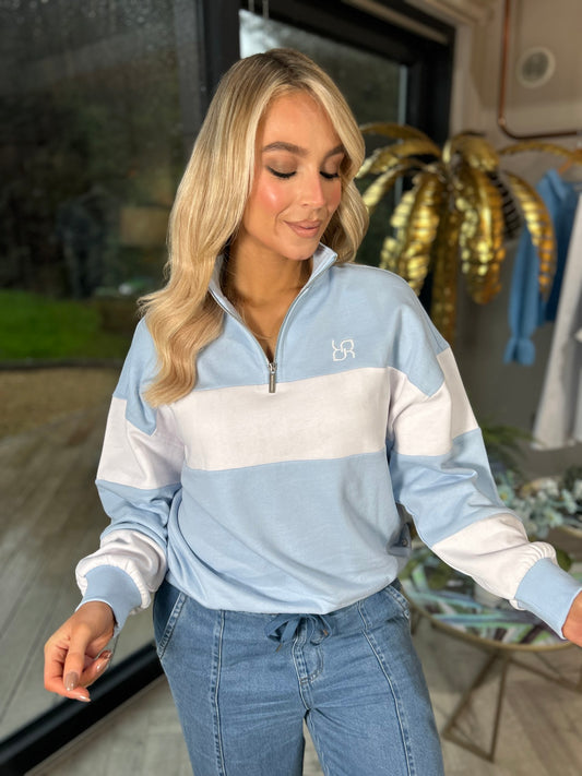 Eudora Half Zip Sky