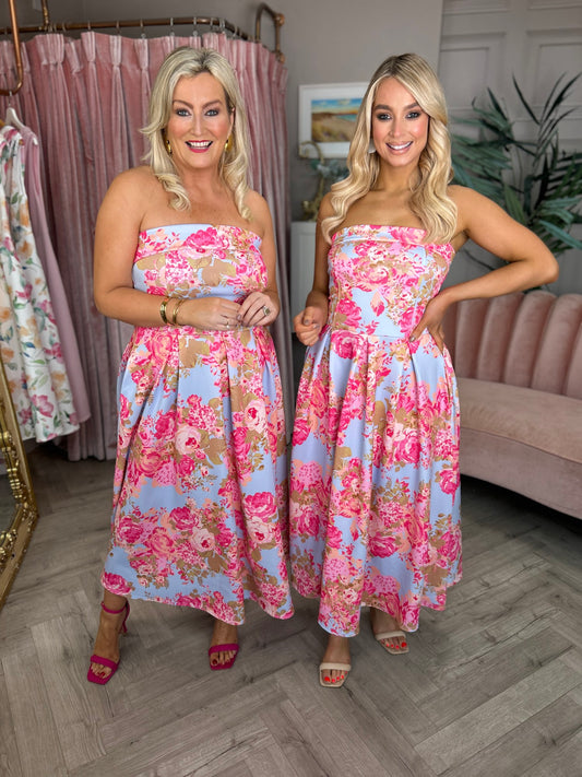 Danni Midi Dress Floral - Image 1