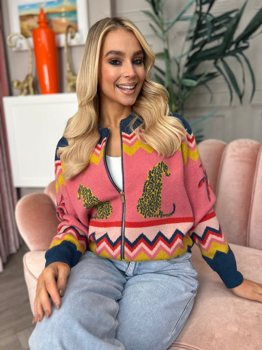 Solana Knitted Bomber