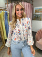 Effie Floral Blouse Blue - Image unknown