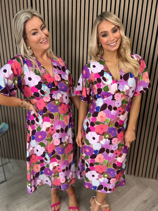 Angelica Dress Pink - Image 1