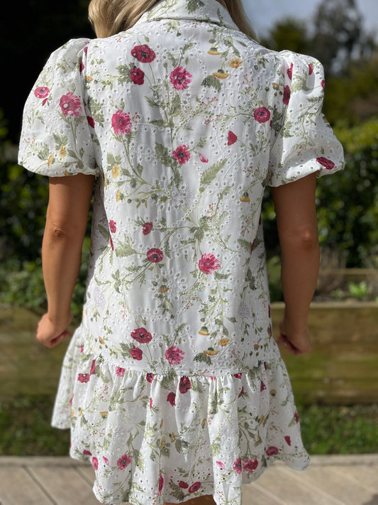 Primrose Mini Dress White - Image 8