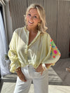 Mabel Sheer Blouse Yellow