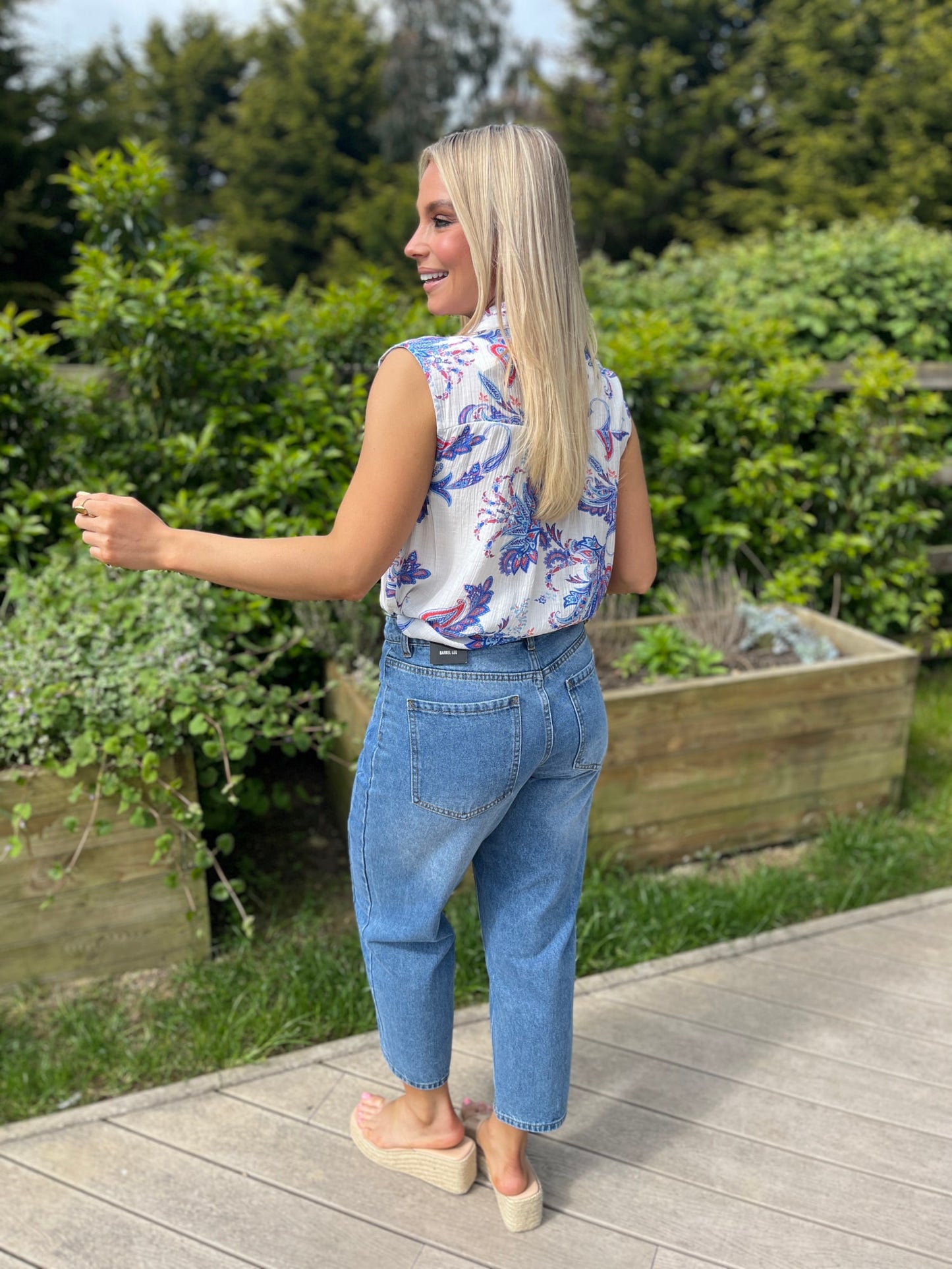 Iris Paisley Shirt Blue