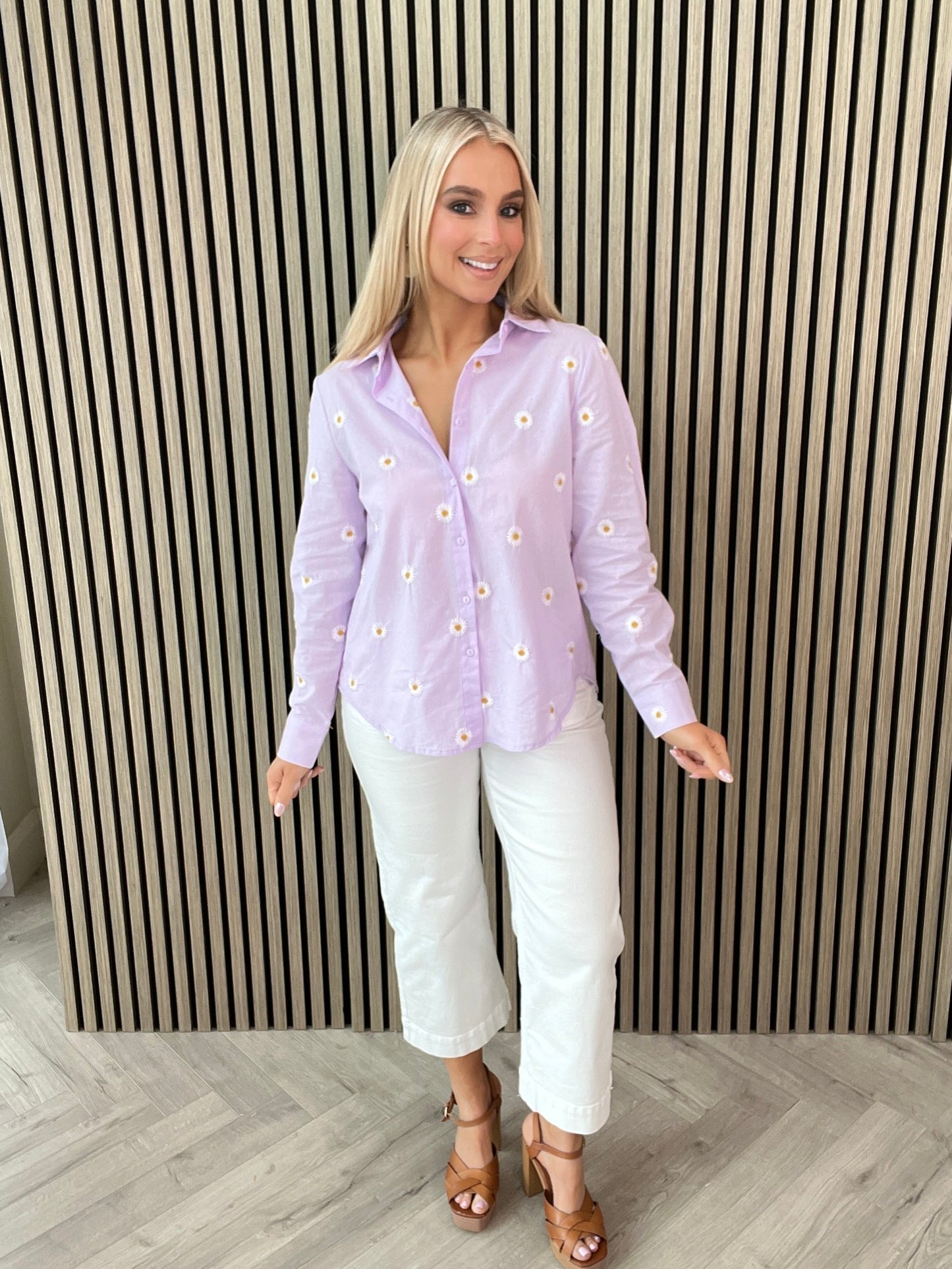 Daisy Shirt Lilac - Image 5