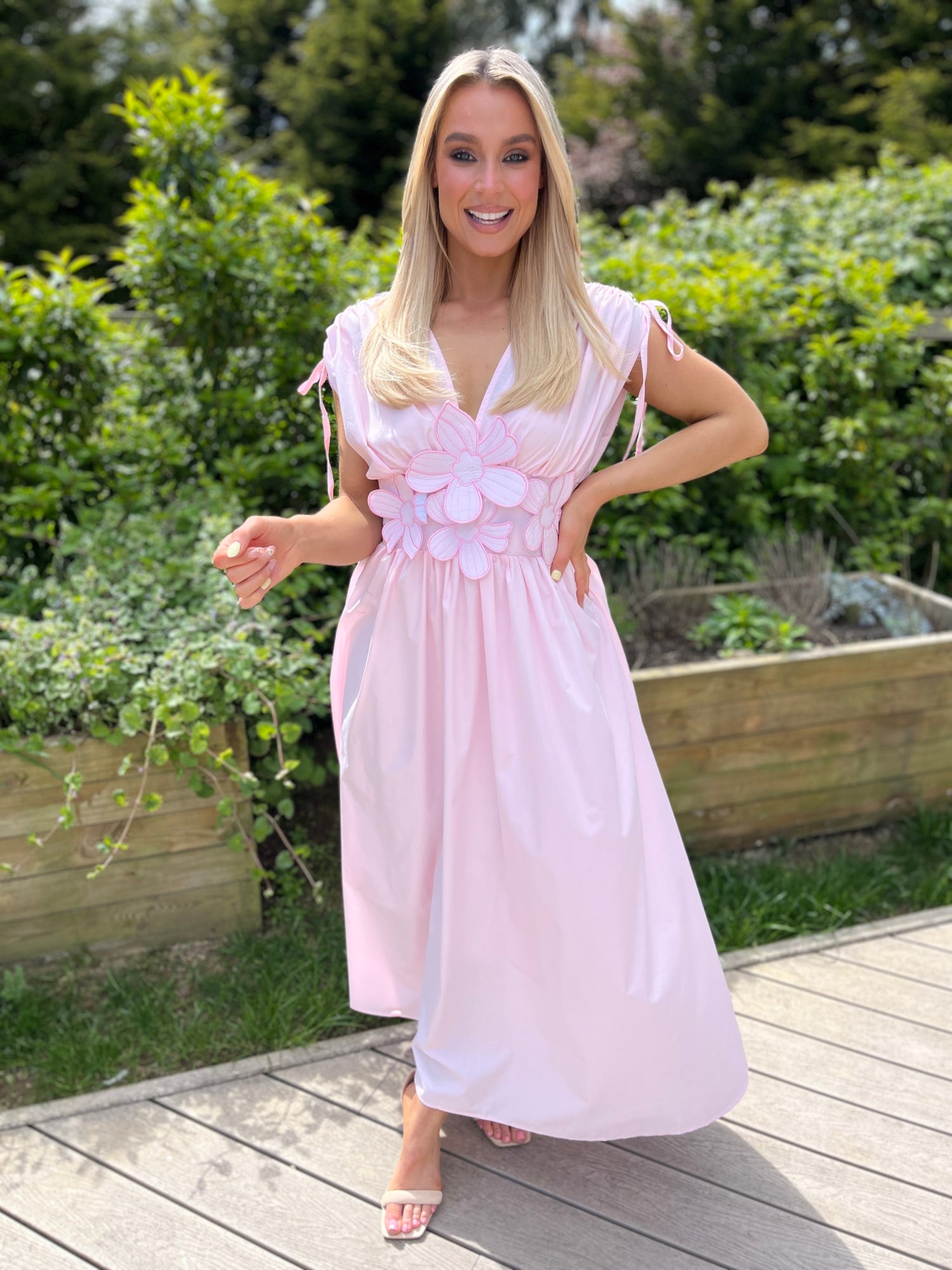 Petal Dress Pink – Ruby Rouge Boutique
