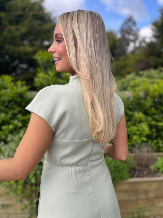 Amora Midi Dress Sage - Image 1