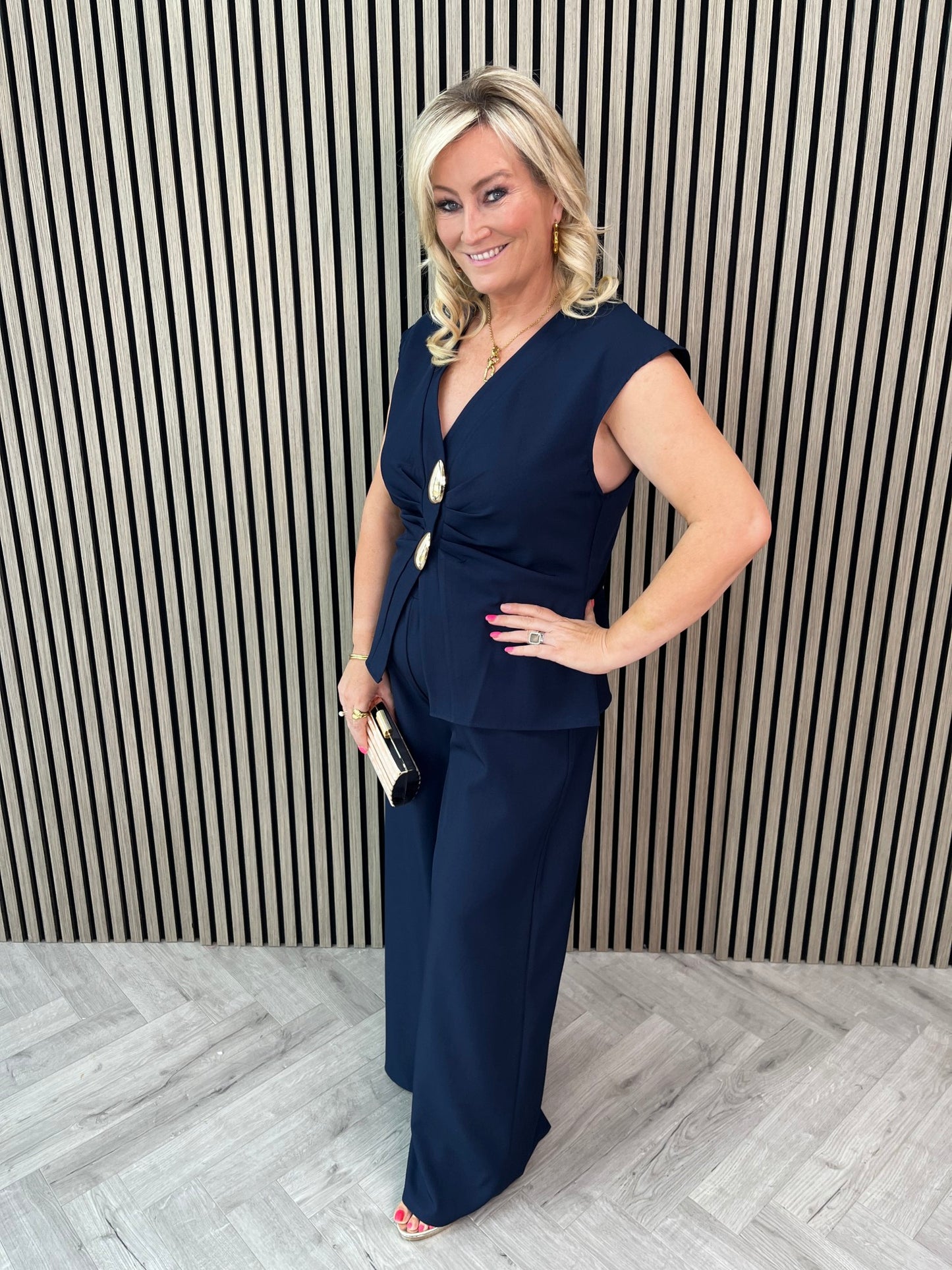 Sarah Co-Ord Navy - Image 8