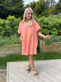 Briony Orange and Pink Dress - Image unknown