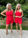 Ophelia Co-Ord Red - Image unknown