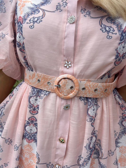 Edie Rose Dress Pink - Image 3