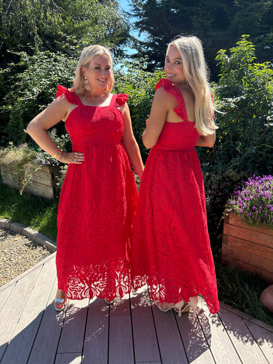 Reese Dress Red - Image 1