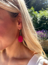 Ola Drop Earring Fuchsia
