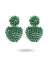 Ria Heart Earring Green