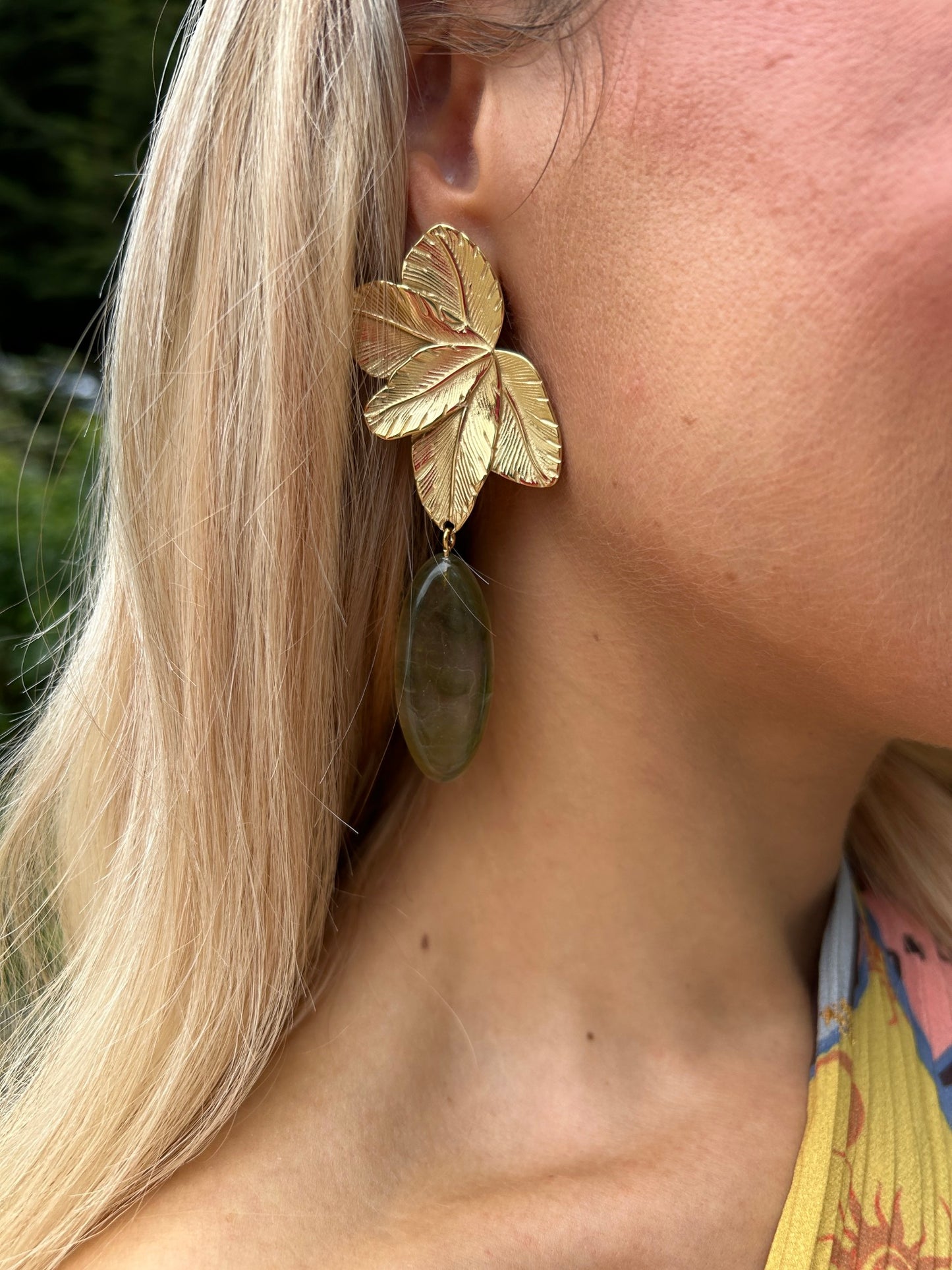 Isa Earring Green