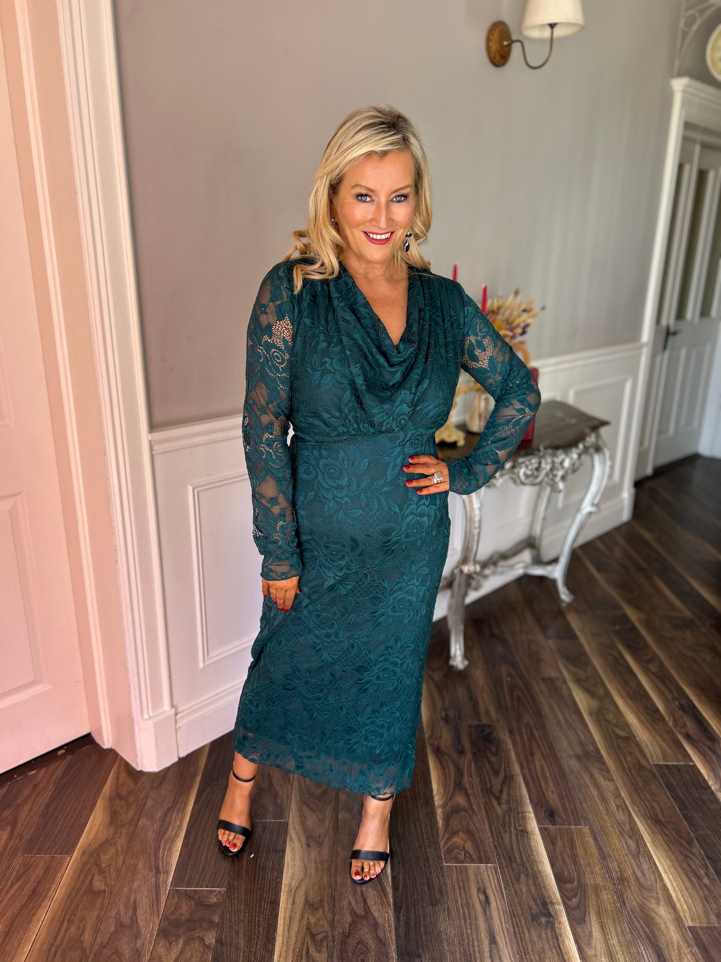 Remington Lace Dress Green