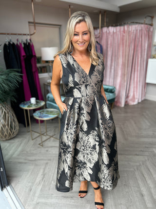 Jesinia Jacquard Midi Dress