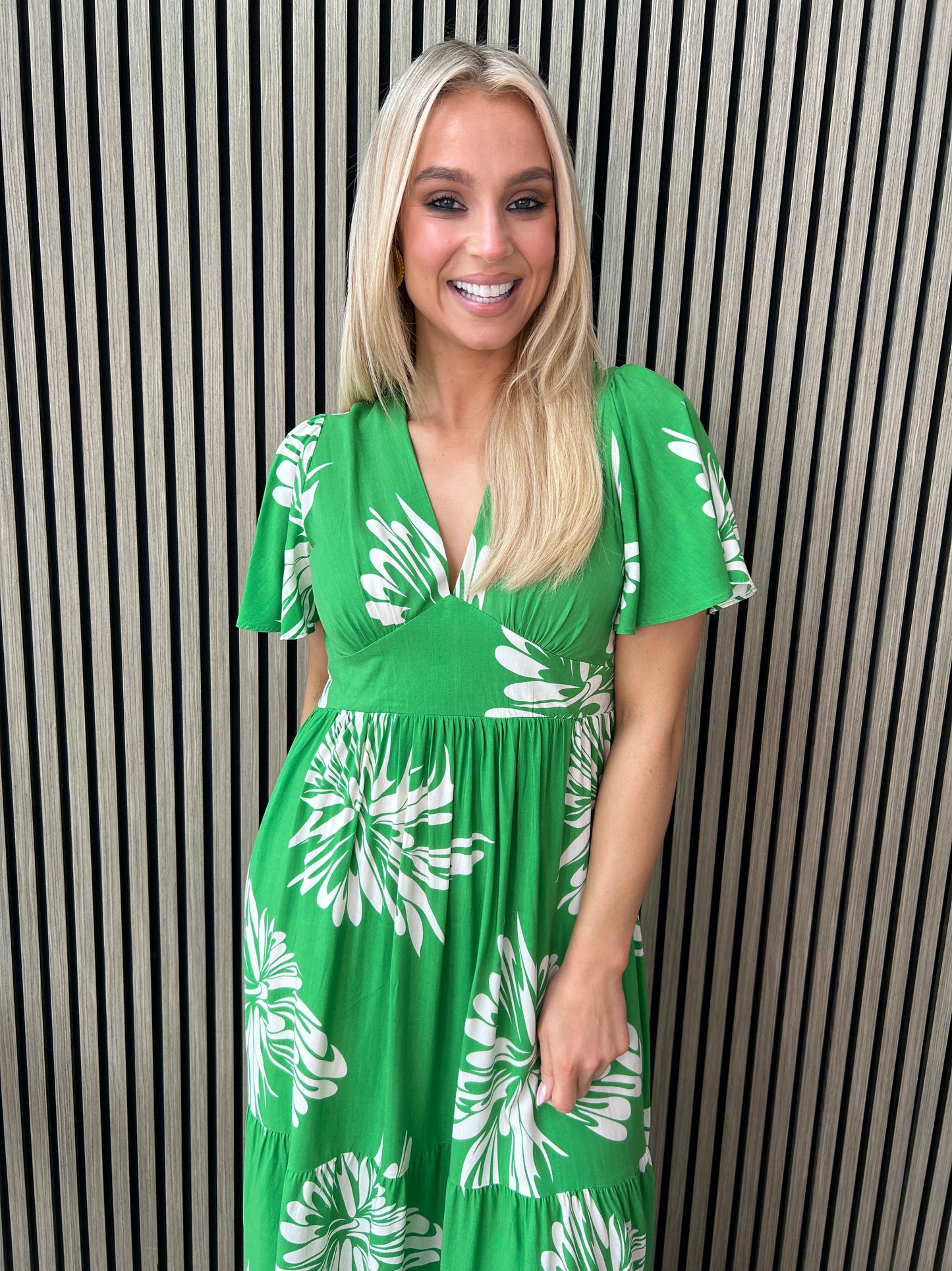 Lori Green Print Dress