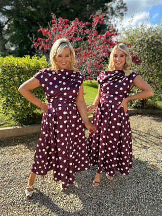Betty Skater Dress Berry Spot