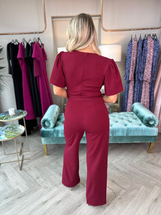 Drew Jumpsuit Wine