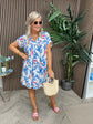 Riley Blue Romper Dress