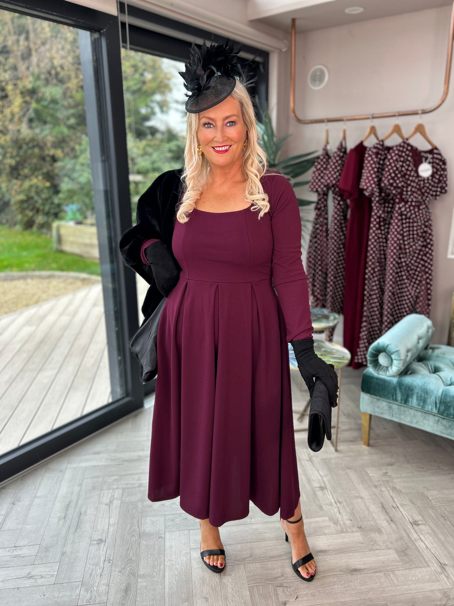 Evie Dress Plum