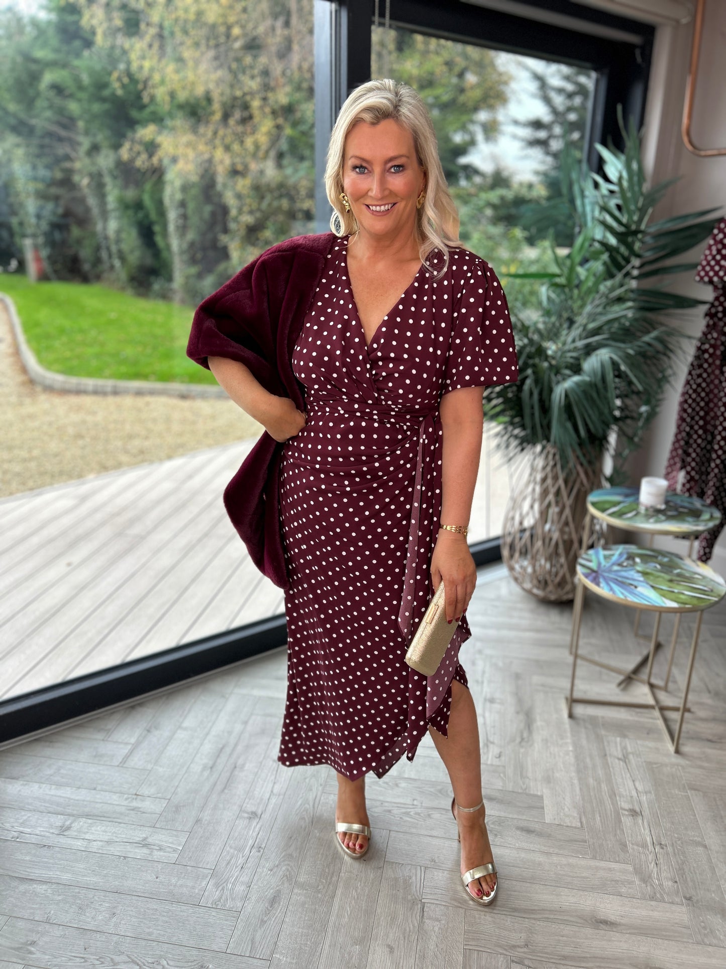 Drew Berry Spot Dress