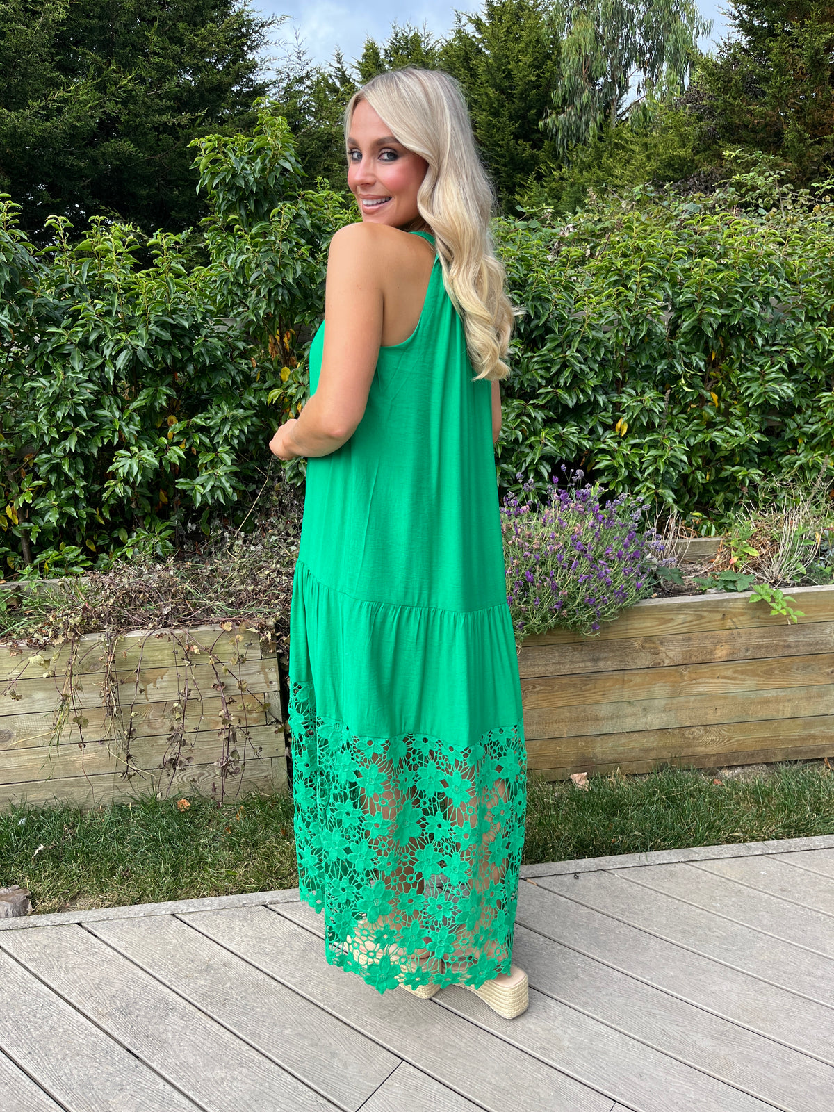 Cleo Lace Dress Green