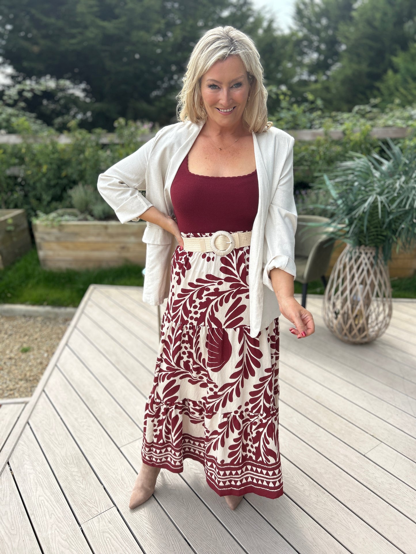 Beth Skirt Bordeaux